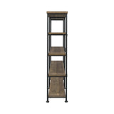 Country Rustic Analiese 4-shelf Open Bookcase