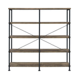 Country Rustic Analiese 4-shelf Open Bookcase