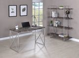 Grimma Casual Writing Desk Rustic Grey Herringbone