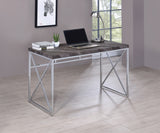 Grimma Casual Writing Desk Rustic Grey Herringbone