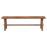 Bedford 59" Bench "A" Base Brushed Brown