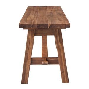 Bedford 59" Bench "A" Base Brushed Brown