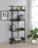 Ember Country Rustic 4-shelf Bookcase