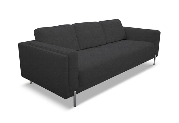 VIG Furniture Divani Casa Schmidt - Modern Black Leather Sofa VGKK-KF.7020-SOFA-BLK