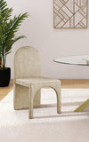 Summer Velvet / Engineered Wood / Steel / Iron / Foam Contemporary Beige Velvet Dining Side Chair - 18.5" W x 22.5" D x 35.5" H