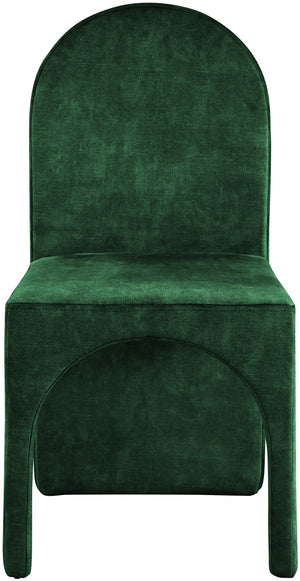 Summer Velvet / Engineered Wood / Steel / Iron / Foam Contemporary Green Velvet Dining Side Chair - 18.5" W x 22.5" D x 35.5" H