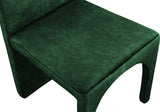 Summer Velvet / Engineered Wood / Steel / Iron / Foam Contemporary Green Velvet Dining Side Chair - 18.5" W x 22.5" D x 35.5" H