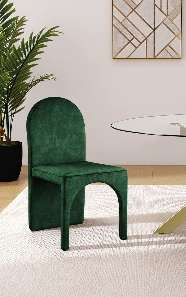 Summer Velvet / Engineered Wood / Steel / Iron / Foam Contemporary Green Velvet Dining Side Chair - 18.5" W x 22.5" D x 35.5" H