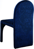 Summer Velvet / Engineered Wood / Steel / Iron / Foam Contemporary Navy Velvet Dining Side Chair - 18.5" W x 22.5" D x 35.5" H