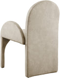 Summer Velvet / Engineered Wood / Steel / Iron / Foam Contemporary Stone Velvet Dining Arm Chair - 22" W x 22.5" D x 35.5" H
