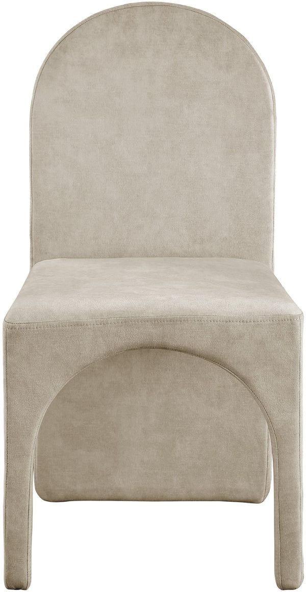 Summer Velvet / Engineered Wood / Steel / Iron / Foam Contemporary Stone Velvet Dining Side Chair - 18.5" W x 22.5" D x 35.5" H