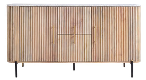 VIG Furniture Modrest - Cambridge White Marble & Mango Buffet VGEDRID118001-BUF