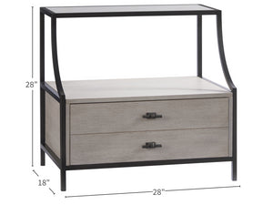 Universal Furniture Midtown Stone Top Nightstand 805355-UNIVERSAL