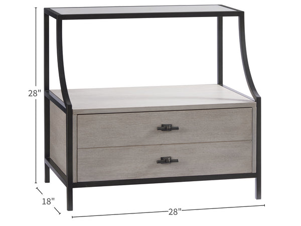 Universal Furniture Midtown Stone Top Nightstand 805355-UNIVERSAL