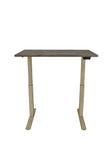 Myers Contemporary Adjustable Height Standing Desk Weathered Pine and Antique Ivory