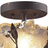 Circeo 24'' Wide 2-Light Semi Flush Mount - Deep Rust