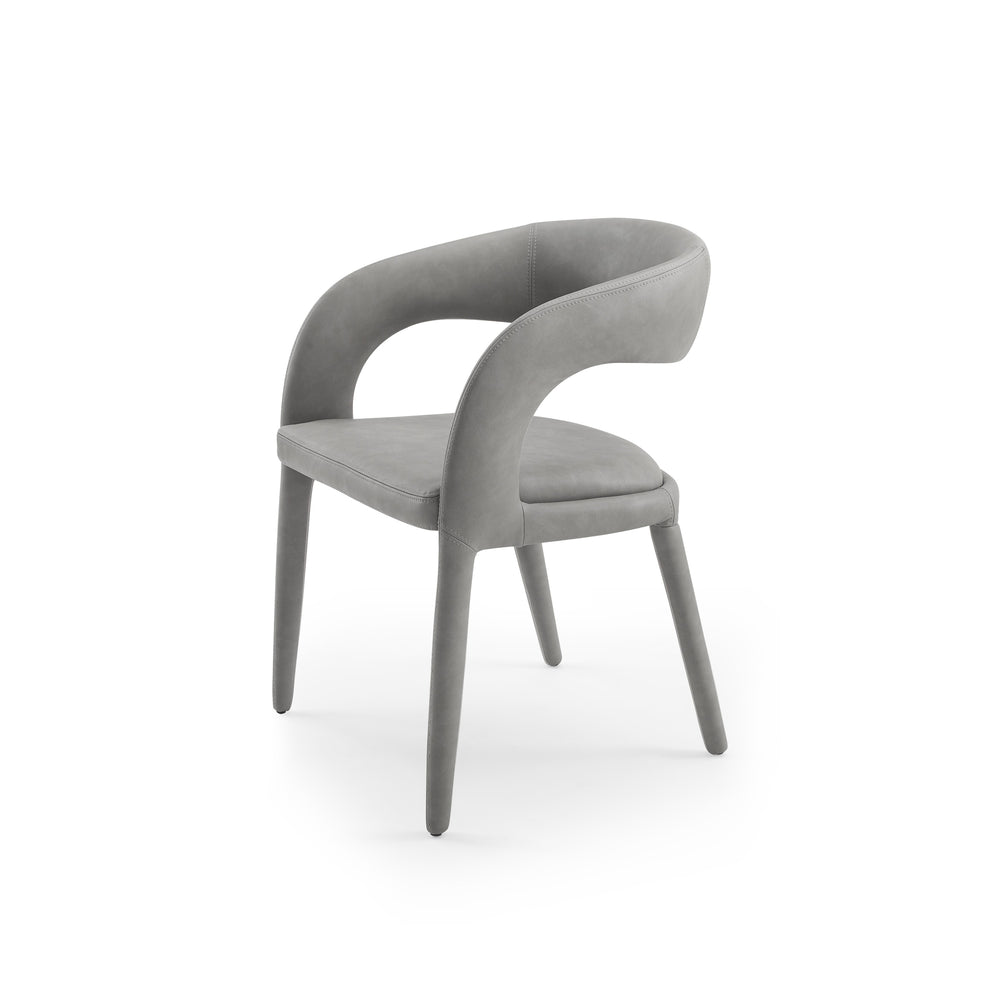 VIG Furniture Modrest Faerron - Modern Grey Leatherette Dining Chair VGEUMC-7182CH-GRY