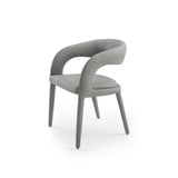 Modrest Faerron - Modern Grey Leatherette Dining Chair