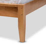Baxton Studio Marana Modern and Rustic Natural Oak and Pine Finished Wood Full Size Platform Bed