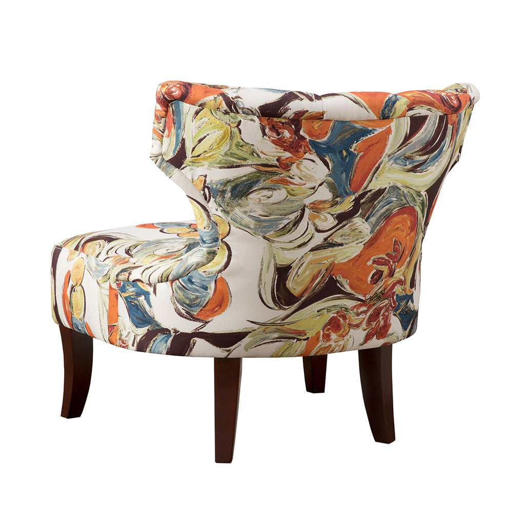 Erika Modern/Contemporary Hourglass Tufted Armless Chair – English Elm