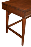 Alpine Furniture Flynn Large Desk, Walnut 966WAL-66 Walnut Mahogany Solids & Okoume Veneer 52 x 24 x 30.5