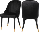Belle Velvet Contemporary Dining Chair - Set of 2