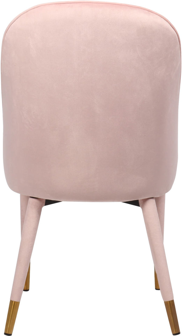 Belle Velvet / Engineered Wood / Foam Contemporary Pink Velvet Dining Chair - 20.5" W x 21.5" D x 36" H