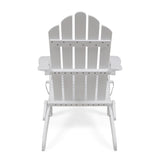 Hollywood Outdoor Acacia Wood Foldable Adirondack Chairs (Set of 2), White