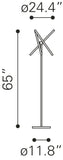 English Elm EE2592 Steel, Silicone Modern Commercial Grade Floor Lamp Brass, White Steel, Silicone
