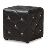 Stacey Modern Contemporary Faux Leather Upholstered Ottoman