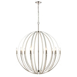 Rotunde 38'' Wide 10-Light Chandelier - Matte White