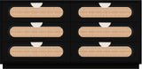 Cane Natural Cane / Engineered Wood / Steel Mid Century Black Dresser - 60" W x 18" D x 30" H
