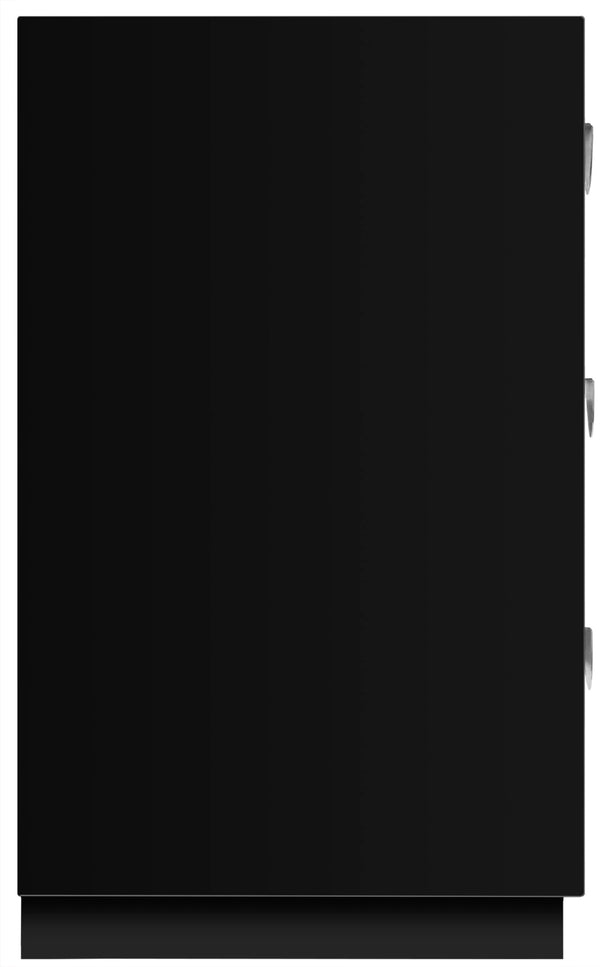 Cane Natural Cane / Engineered Wood / Steel Mid Century Black Dresser - 60" W x 18" D x 30" H