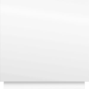 Cane Natural Cane / Engineered Wood / Steel Mid Century White Night Stand - 24" W x 16" D x 24" H