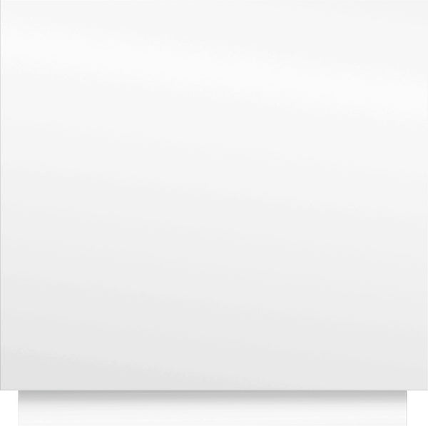 Cane Natural Cane / Engineered Wood / Steel Mid Century White Night Stand - 24" W x 16" D x 24" H