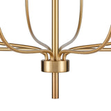 Newland 34'' Wide 8-Light Chandelier - Satin Brass