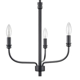 Newland 17'' Wide 3-Light Chandelier - Matte Black