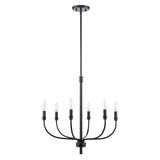 Newland 21'' Wide 6-Light Chandelier - Matte Black