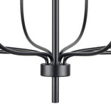 Newland 34'' Wide 8-Light Chandelier - Matte Black