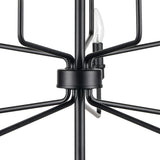 Saginaw 34'' Wide 10-Light Chandelier - Matte Black