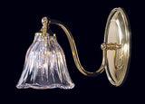 1-Light Polished Brass Geneva Sconce