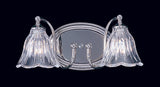 2-Light Polished Nickel Geneva Sconce