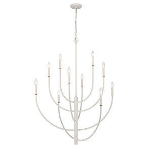 Continuance 42'' Wide 10-Light Chandelier - White Coral