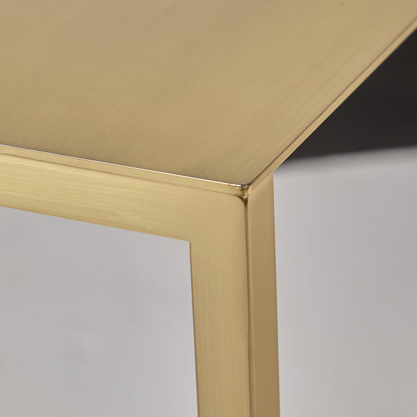 Montclair 48" Console Table in Matte Brushed Gold