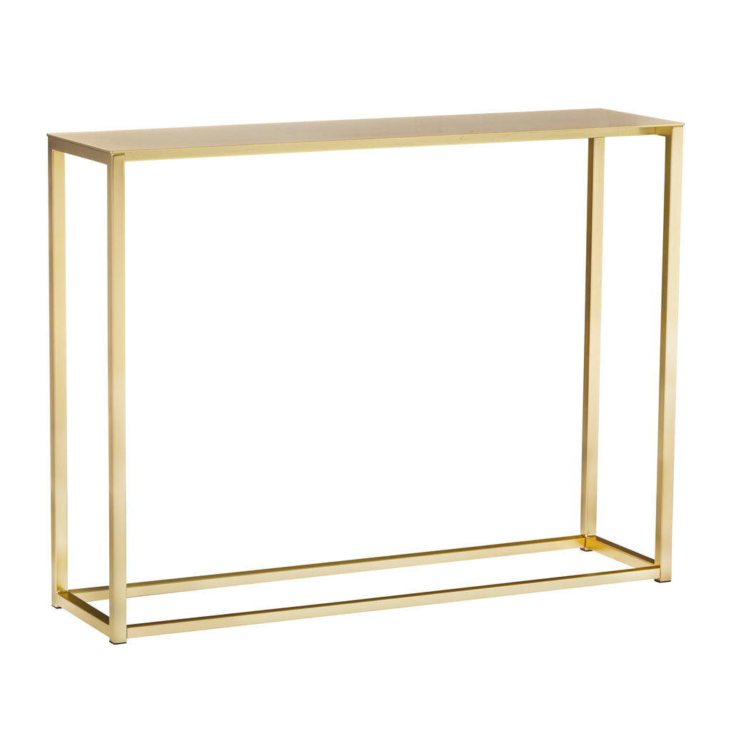 Montclair 48" Console Table in Matte Brushed Gold