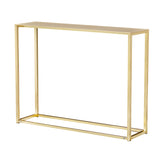 Montclair 48" Console Table in Matte Brushed Gold