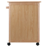 Winsome Wood Hackett Kitchen Storage Cart, Natural 82027-WINSOMEWOOD