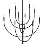 Continuance 42'' Wide 10-Light Chandelier - Charcoal