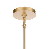 Open Louvers 10'' Wide 1-Light Pendant - Champagne Gold