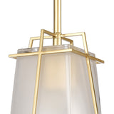 Square To Round 6'' Wide 1-Light Mini Pendant - Champagne Gold